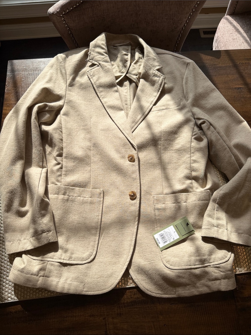 Goodfellow & Co Beige Men's Linen Sport Coat Blazer